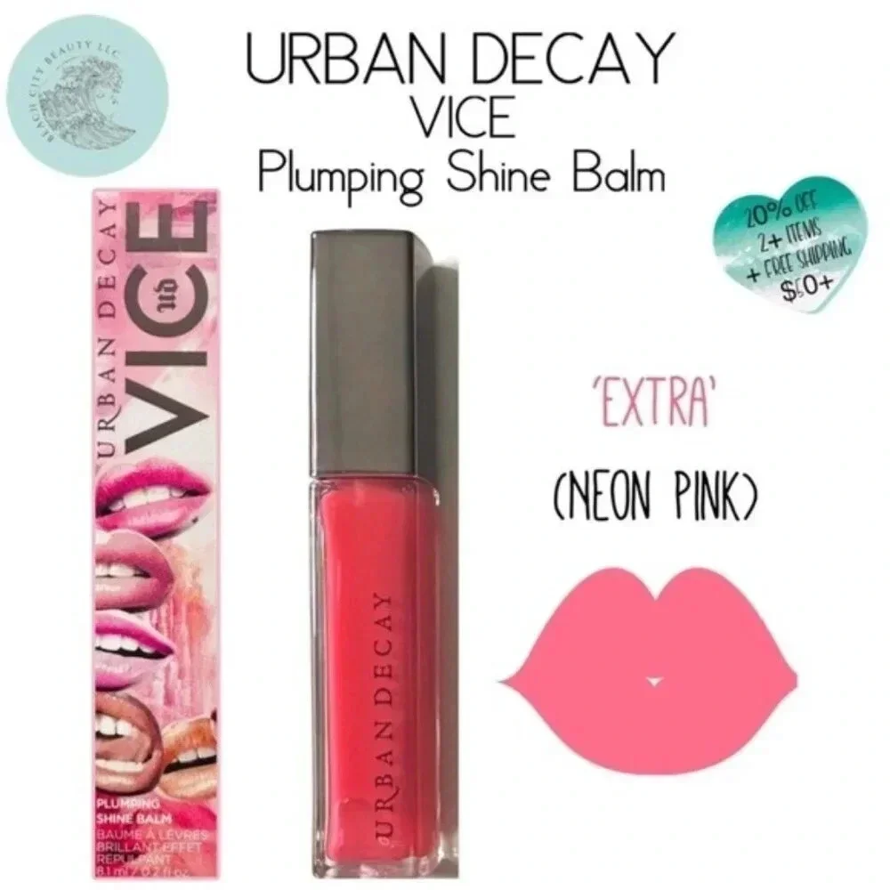 NEW Urban Decay Lip Balm Vice Plumping Lip Color Extra FACTORY SEALED .2 Oz.